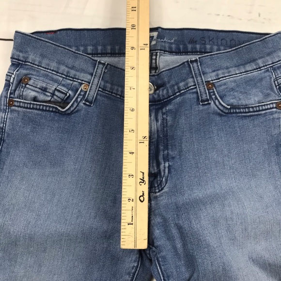 Women’s 7 For All Mankind Size 28 The Skinny Jeans T - Picture 3 of 8